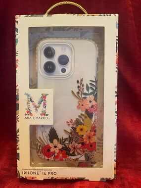Mia Charro Floral Clear Protective Case for iPhone 14 Pro - Multi-Color